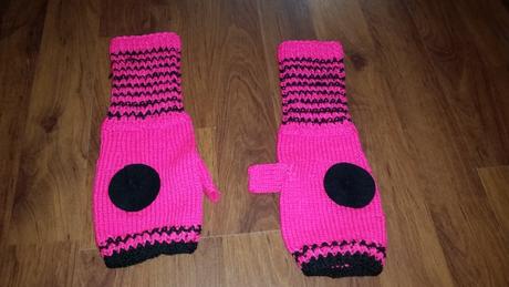 Pletené rukavičky,