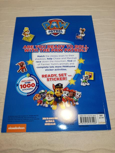 Paw patrol 1000 sticker book nsp19,