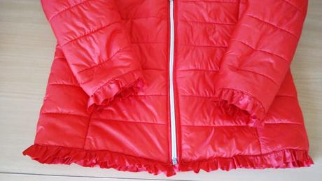 Červená bundička 134/140, tchibo,140