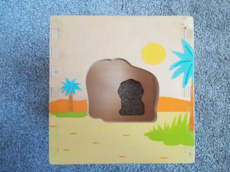 Drevená vkladacia kocka tchibo, 