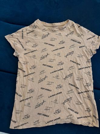 Tričko s napisom, s