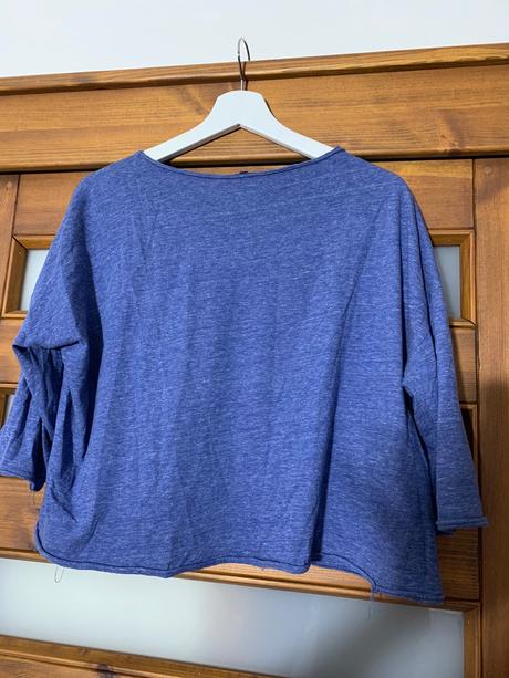 Modré tričko, stradivarius,l