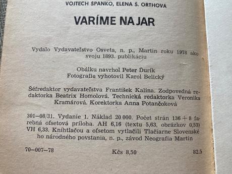 Varíme na jar-prvé vydanie 1978, 