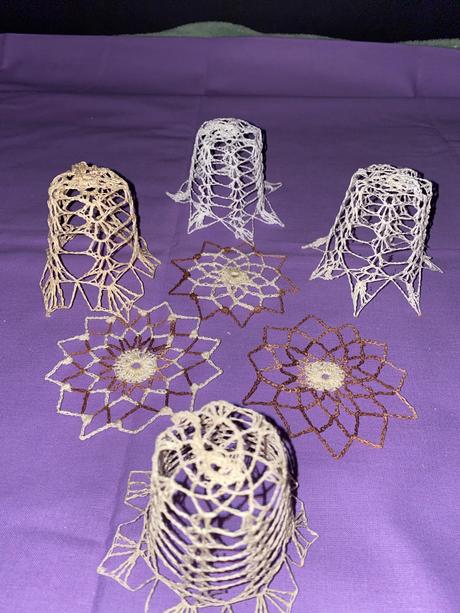 Hačkované vianočné ozdoby, 