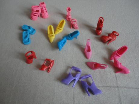 Topánky pre- barbie- 10párov, 