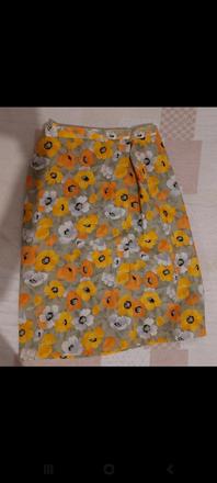 Vintage kvetovaná sukňa, s