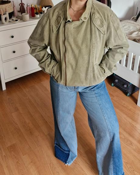 Vintage džínsová bunda, l