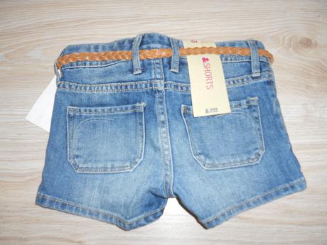 Riflové kraťasy zn. h&m+pošta zdarma, h&m,104