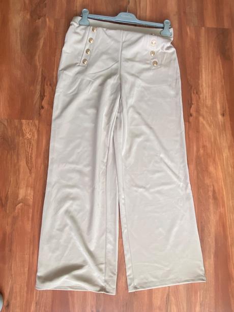 Siroke nohavice s gombickami, h&m,m