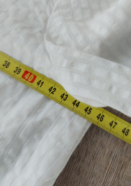 Biela blúzka s uzlíkom, h&m,34
