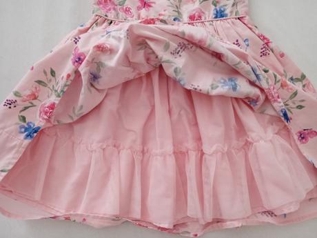 Kvetované ružové šaty, primark,116