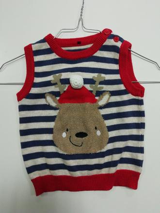 Vianočná vesta so sobom, 68