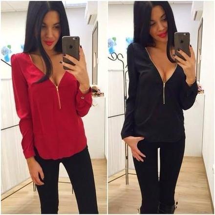 Bluzka zipper, s