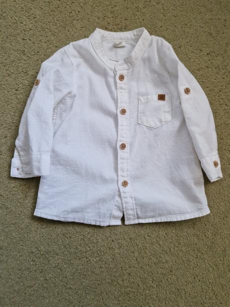 Biela košeľa, h&m,68