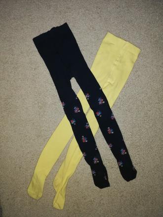 Pančušky tmavomodre, h&m,98