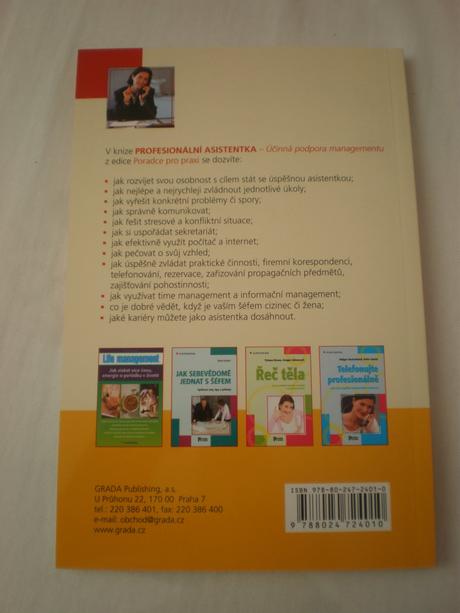 Kniha "profesionální asistentka", 