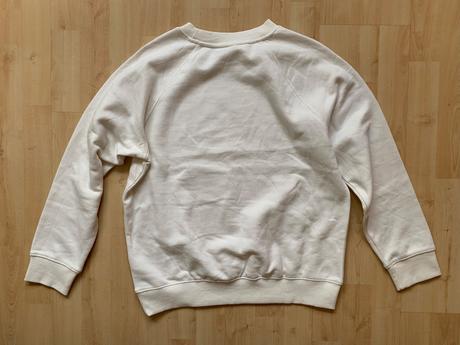 Krémová, tepláková mikina s flisom h&m, h&m,xs