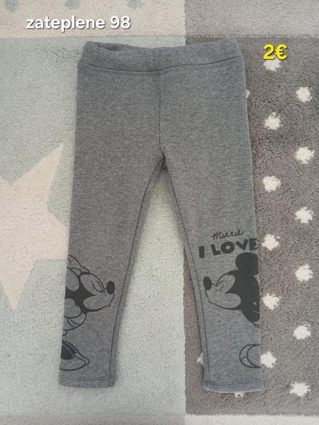 Zateplene leginy minnie 98, disney,98