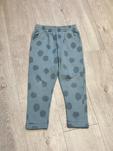 Dievčenské bodkované tepláky khaki f&f (5-6r.), f&f,116