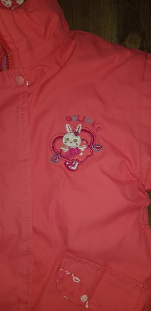 Bledočervená bunda v. 98/104, lusa,98