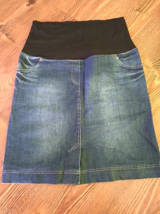 Tehotenská riflova sukňa, m