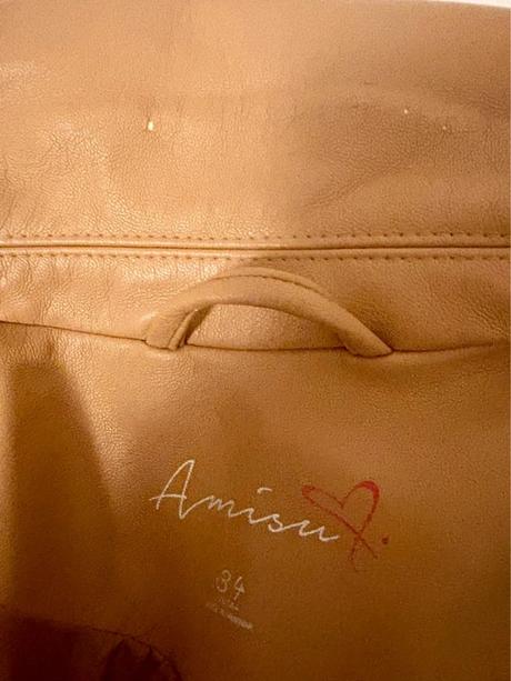 Koženkový kabát, amisu,xs