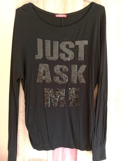 Tunika s nápisom m/l, m