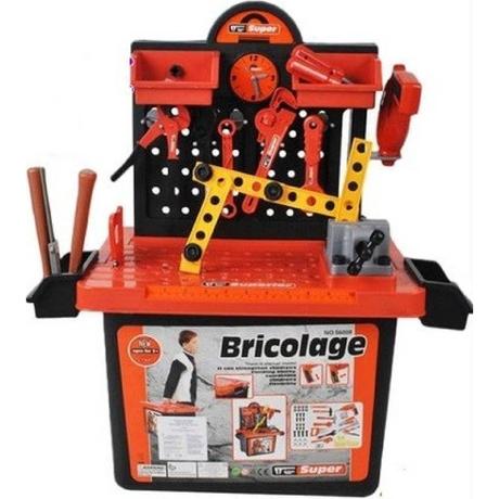 Dielňa s náradím + pracovný stôl, 