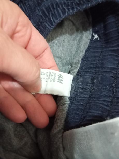 Zateplené  hm kordove nohavice, h&m,128