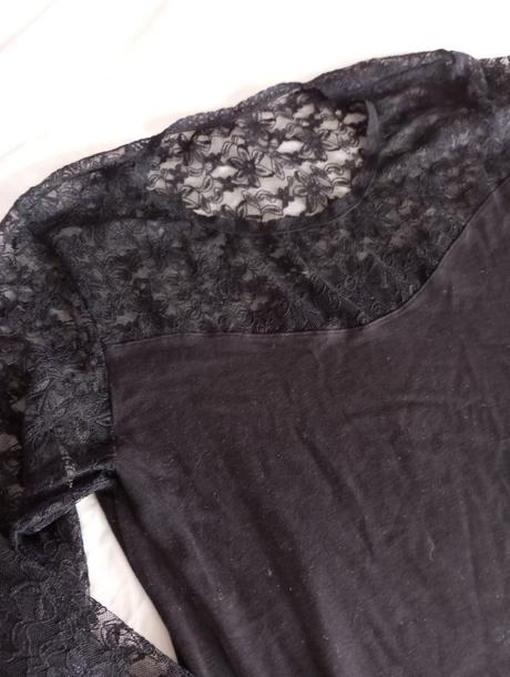 Tričko s čipkou dlhý rukav, f&f,xl