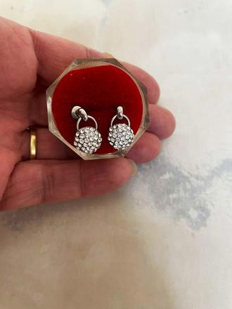 Luxusné trblietave náušnice,