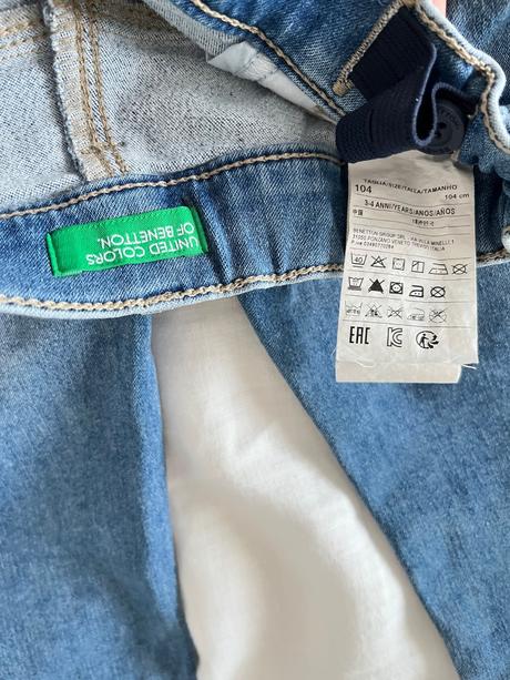 Džínsy benetton veľ.104, benetton,104