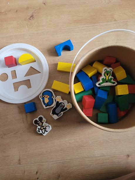 Drevená stavebnica krtko, 