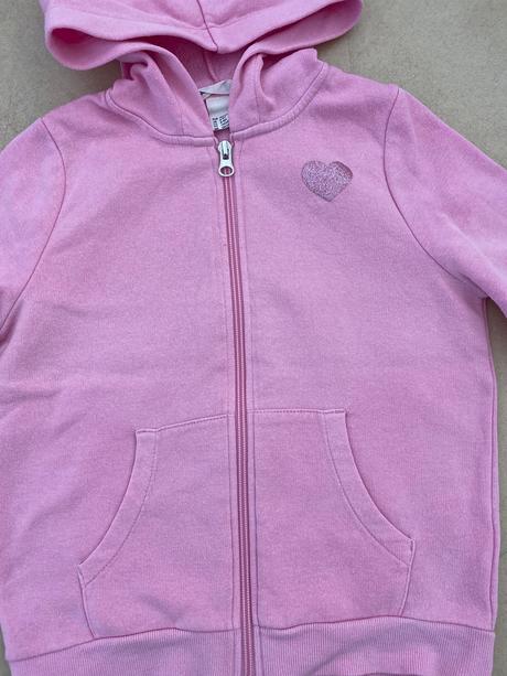 Ružová mikinka, h&m,134