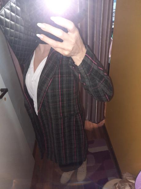 Krásny prechodný kabát nový, s vysačkou, sinsay,xs