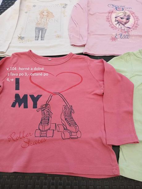 Tričká dlhý rukáv aj svetríky v.98 - 104, 98