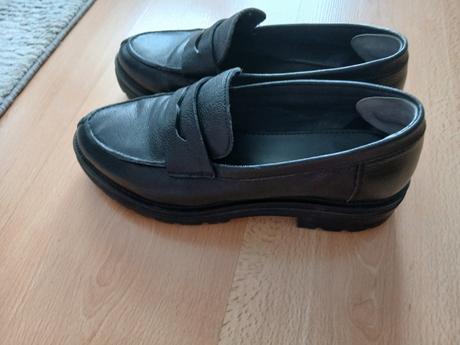 Elegantné topánky kožené, 39