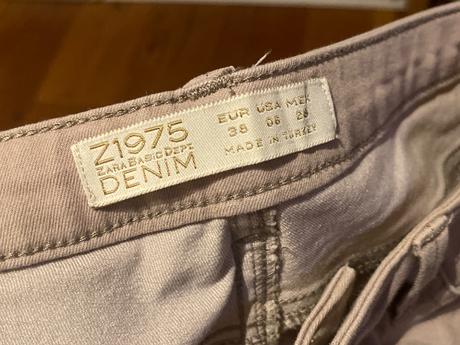 Zara - krémove rifle / nohavice, zara,38