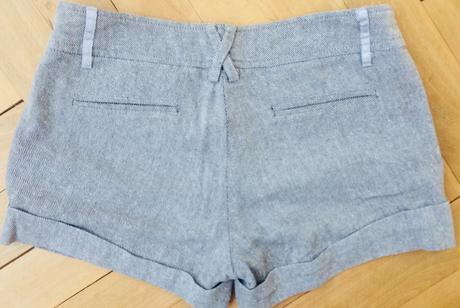 Sivé šortky, 36
