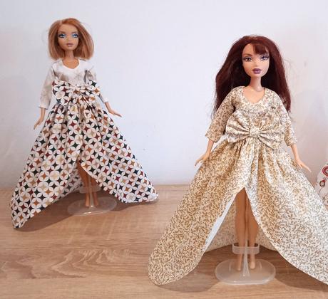 Vianočné šaty pre barbie, 