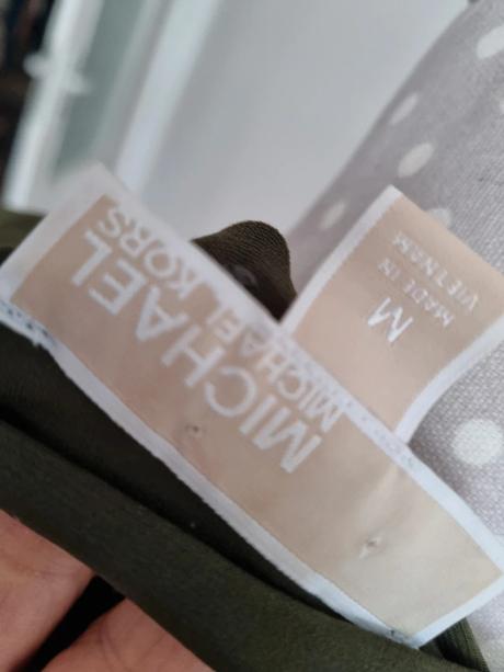 Olivový elastický top/blúzka michael kors 40, michael kors,40