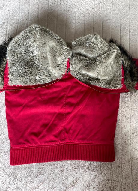 Krasna cervena bunda woolrich v.s, s