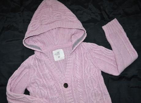 Ružový svetrík hm 122/128, h&m,128