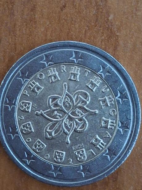 2 euro minca portugalsko 2002,