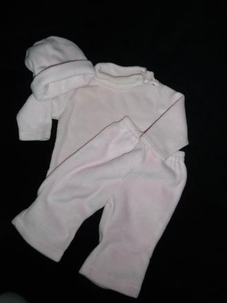 Fleecová súprava pre dievčatko, 68