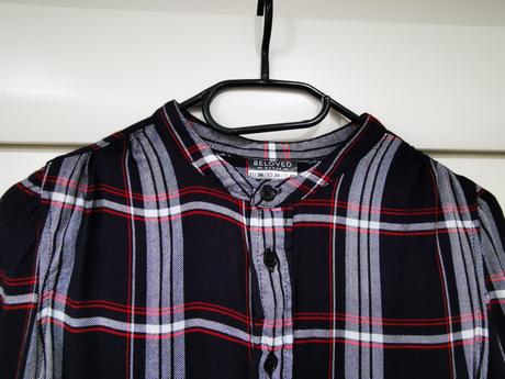 Károvaný top, košeľa s 3/4 rukávom, pepco,s