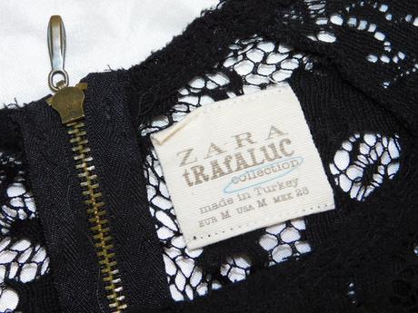 Pekna čipkovana bluzka, zara,36