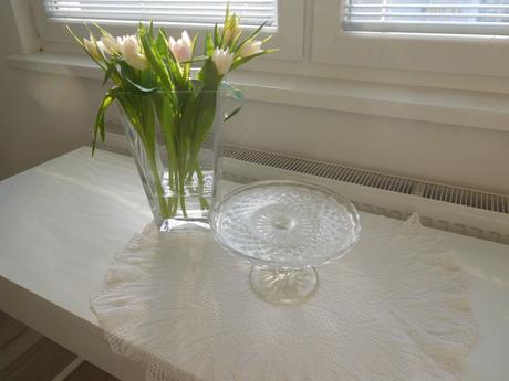 Podnos lisované sklo top top stav, krásny, 