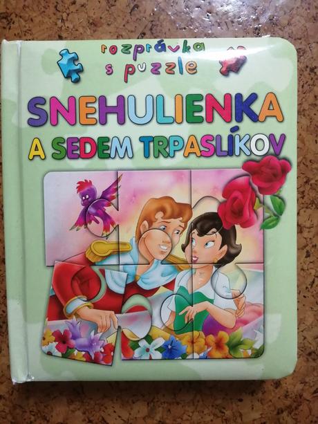 Snehulienka a sedem trpaslíkov rozprávka s puzzle,