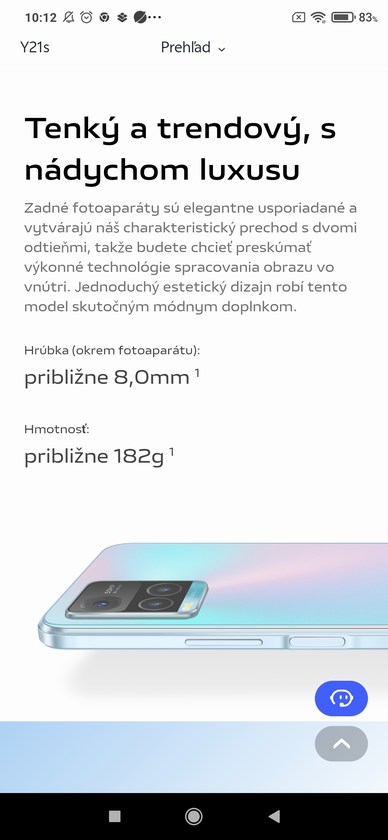 6,51" mobil vivo y21s 5gb ram + 128 gb hdd, 